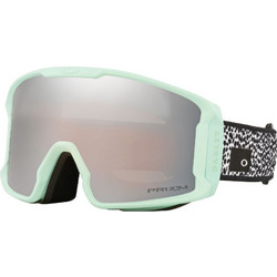 Oakley Line Miner M OO7093-62 Μάσκα Σκι & Snowboard Ενηλίκων Πράσινη με Φακό Καθρέπτη Aσημί
