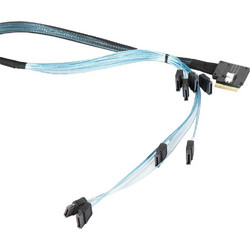 Supermicro Καλώδιο Σκληρού Δίσκου 8-Pin SATA to 4 x 7-Pin SATA III 0.7m Black