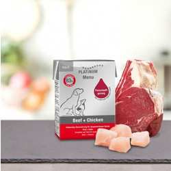 Platinum Natural Pet Food & Care Menu Adult with Beef & Chicken 185gr
