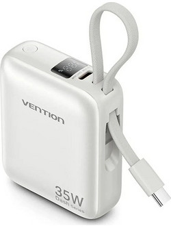 Vention FHEN0 Power Bank 10000mAh 35W με Θύρα USB-C Power Delivery Beige