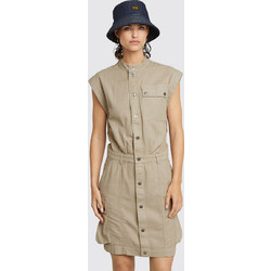 G-Star RAW Mini Καλοκαιρινό Καθημερινό Φόρεμα Σεμιζιέ Μπεζ D26026-D454-G102