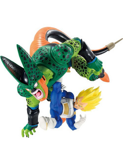 Banpresto Dragon Ball Z Ichibansho Dragon History II Vegeta Vs Cell 17cm