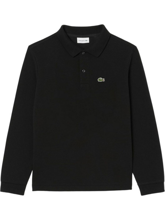 Lacoste Παιδικό Polo Μακρυμάνικο Μαύρο 3PJ1465-031