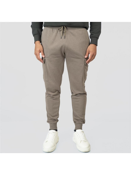 Double Ανδρικό Παντελόνι Φόρμας Fleece με Λάστιχο Ανθρακί MPAN-6031