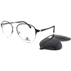 Eyecroxx EC592MD C1 Ανδρικός Σκελετός Γυαλιών Οράσεως Κοκάλινος Μαύρος