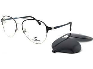 Eyecroxx EC592MD C1 Ανδρικός Σκελετός Γυαλιών Οράσεως Κοκάλινος Μαύρος