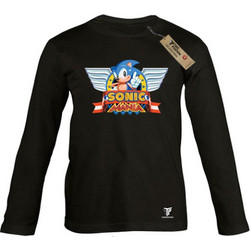 Takeposition Sonic Mania Παιδικό T-Shirt Μακρυμάνικο Μαύρο 214-814-1185