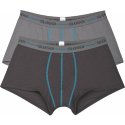 Sloggi Ανδρικά Μποξεράκια Σετ 2Pack Ανθρακί 10050545-M003