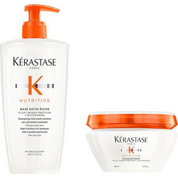 Kerastase Nutritive Σετ Περιποίησης Μαλλιών Μάσκα 200ml + Σαμπουάν 500ml