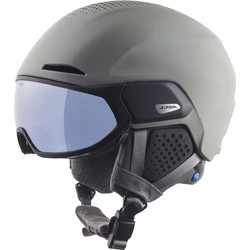 Alpina Alto Visor Q-Lite Κράνος Σκι & Snowboard Γκρι Γαλάζιο