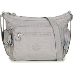 Kipling Gabbie Γυναικεία Τσάντα Χιαστί Υφασμάτινη Γκρι με Ιμάντα KPKI253-189L1