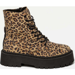 Steve Madden Skylar Γυναικεία Αρβυλάκια Πλατφόρμα Δερμάτινα Καφέ 11001184