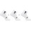 Salomon Ανδρικές Κάλτσες Κοντές με Σχέδια Λευκές 3Pack LC17135