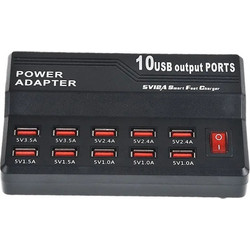Evivak 800090 Βάση Φόρτισης με 10 Θύρες USB-A 17.5W