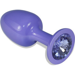 Lovetoy Metal Πρωκτική Σφήνα Diamond Plug 8.3cm Μωβ