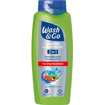 Wash & Go Fortyfying Φυτικό Σαμπουάν & Conditioner για Επανόρθωση 650ml
