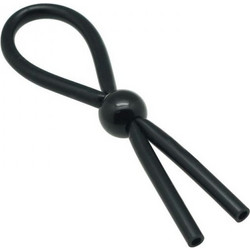 Toyz4lovers Pleasure Noose Phallic Ring Ρυθμιζόμενο Ελαστικό Δαχτυλίδι Πέους & Όρχεων Σιλικόνης Μαύρο