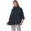 PNN Nightwear Γυναικεία Ρόμπα Χειμωνιάτικη Fleece Μαύρη 1252-0050
