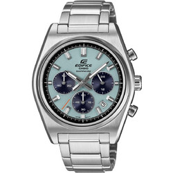 Casio Edifice Ανδρικό Ρολόι Χρονογράφος με Ασημί Μεταλλικό Μπρασελέ EFB-730D-2BVUEF