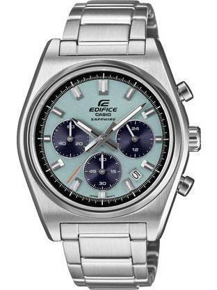 Casio Edifice Ανδρικό Ρολόι Χρονογράφος με Ασημί Μεταλλικό Μπρασελέ EFB-730D-2BVUEF
