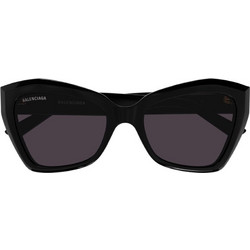Balenciaga BB0271S 001 Γυναικεία Γυαλιά Ηλίου Πολυγωνικά Κοκάλινα Μαύρα με Μαύρο Φακό