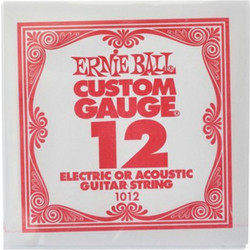 Ernie Ball 1012 Σετ 6 Χορδές Ακουστικής / Ηλεκτρικής Κιθάρας Nickel Plated Steel 12"