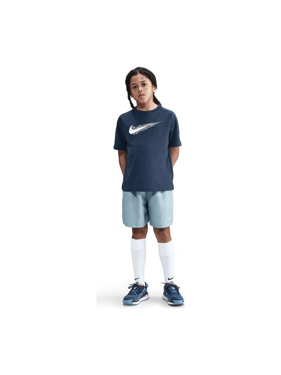 Nike Παιδικό T-Shirt Κοντομάνικο Navy Μπλε HF8100-410