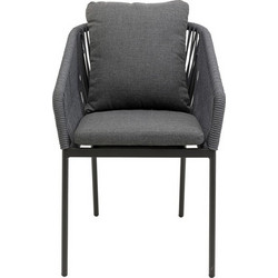 Kare Design Cyprus Καρέκλα Κήπου Μεταλλική Ανθρακί 70426