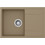 Unixton Kronos-110 Ένθετος Νεροχύτης Γρανίτη Αντιστρεφόμενος Ματ Mocha 100x50cm
