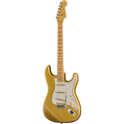 Fender Fat 64 Ηλεκτρική Κιθάρα ST Style με Μαγνήτες SSS & Ταστιέρα Maple Aged Aztec Gold