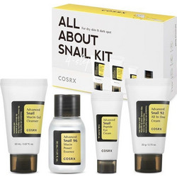 Cosrx All About Snail Advanced Snail Mucin Gel Cleanser 20ml + Advanced Snail 96 Mucin Power Essence 30ml + Advanced Snail Peptide Eye Cream 5ml + Advanced Snail 92 Mucin Gel Cleanser 20ml