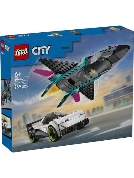 Lego City Jet Vs. Car για 6+ Ετών 60489