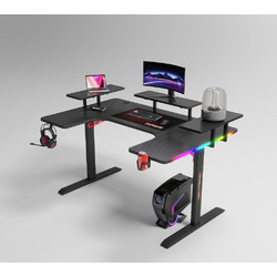 Homeone P203 Γωνιακό Gaming Γραφείο Ξύλινο 160x100x74cm 60-100