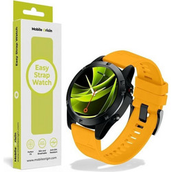 Mobile Origin Easy Strap Garmin Λουράκι Σιλικόνης Yellow (Universal 22mm)