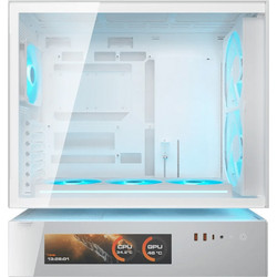 Cougar CFV235 Mesh Vision White Midi Tower Κουτί Υπολογιστή RGB με Πλαϊνό Παράθυρο