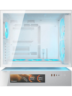 Cougar CFV235 Mesh Vision White Midi Tower Κουτί Υπολογιστή RGB με Πλαϊνό Παράθυρο
