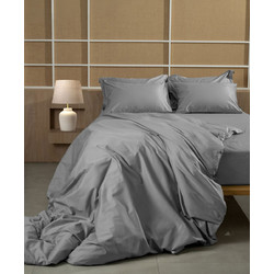 Palatex Σετ Σεντόνια King Size Βαμβακοσατέν 275x295 Stellar Grey