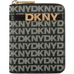 DKNY Μικρό Γυναικείο Πορτοφόλι Καρτών με Φερμουάρ Μαύρο R5215M25XLB