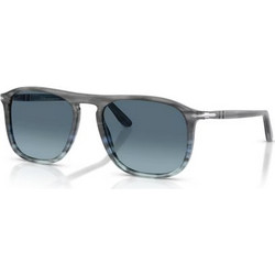 Persol PO3392S 1205Q8 Ανδρικά Γυαλιά Ηλίου Aviator Κοκάλινα Γκρι με Μπλε Φακό