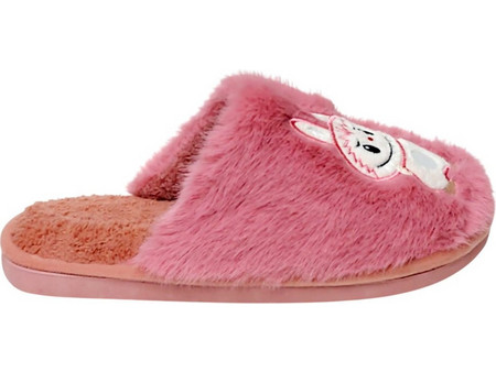Comfy Labubu Χειμερινές Παιδικές Παντόφλες για Κορίτσι με Γούνα Ροζ 8093