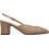 KALOGIROU Elena Γόβες Slingback Δερμάτινες με Χοντρό Χαμηλό Τακούνι Μπεζ LEAPAT