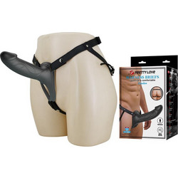 Pretty Love London Harness Strap On με Dildo 16.8cm Μαύρο
