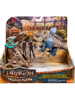 Spin Master How to Train Your Dragon Trial of Flame Blazing Battles Catapult Blast Cronckle Φιγούρα Δράσης για 4+ Ετών