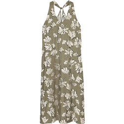 Vero Moda Midi Καλοκαιρινό Καθημερινό Φόρεμα Floral Χακί 10341973