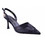 Laura Biagiotti Γόβες Slingback Δερμάτινες με Λεπτό Ψηλό Τακούνι Μαύρες LB-9677-A