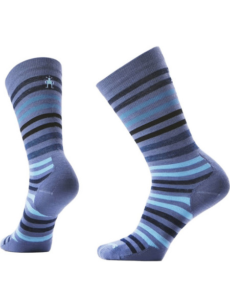 Smartwool Everyday Spruce Street Μάλλινες Ανδρικές Κάλτσες Ψηλές Μπλε SW001736P43