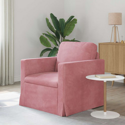 vidaXL Πολυθρόνα Relax Βελούδινη Ροζ 42024408