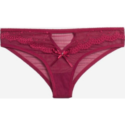 Cottonhill Romantic Γυναικείο Sexy Slip με Δαντέλα Μπορντό CH4259