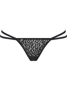 Obsessive Pantheria Γυναικείο Sexy String Μαύρο 5901688231852