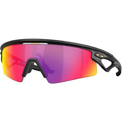 Oakley OO9531 02 Ανδρικά Γυαλιά Ηλίου Μάσκα Κοκάλινα Μαύρα με Ροζ Φακό